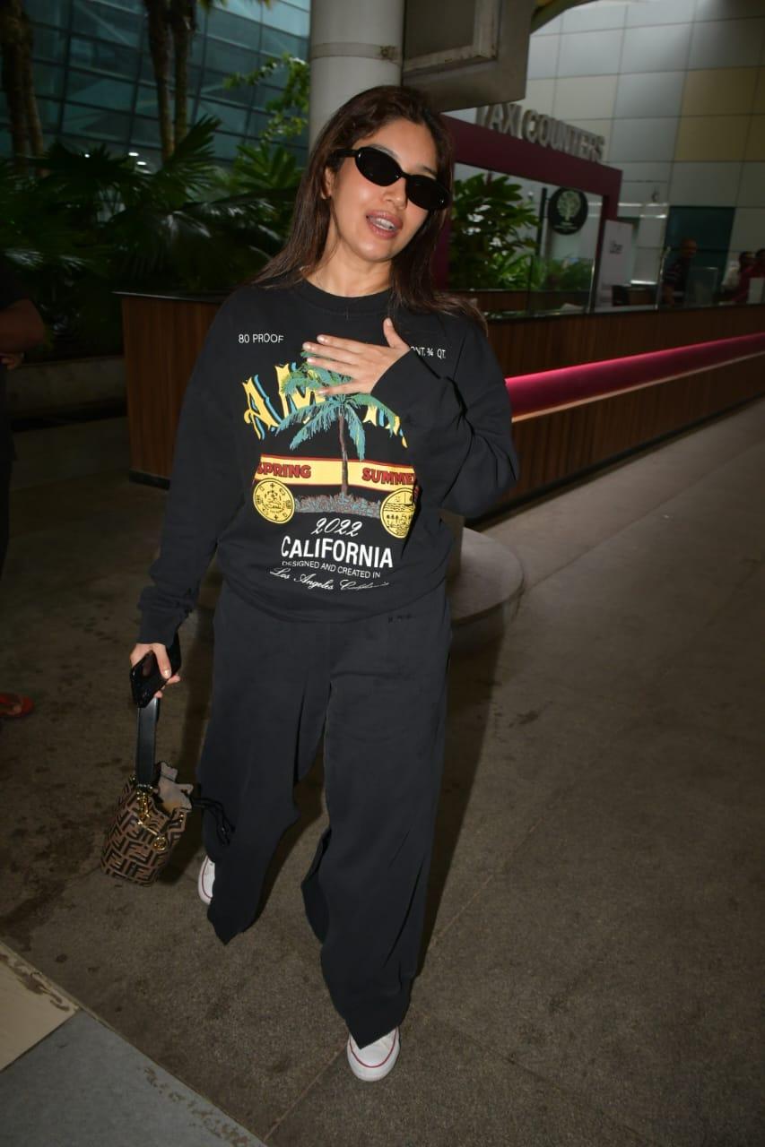 Bhumi Pednekar, who just celebrated herbirthday, was seen back in the bay'